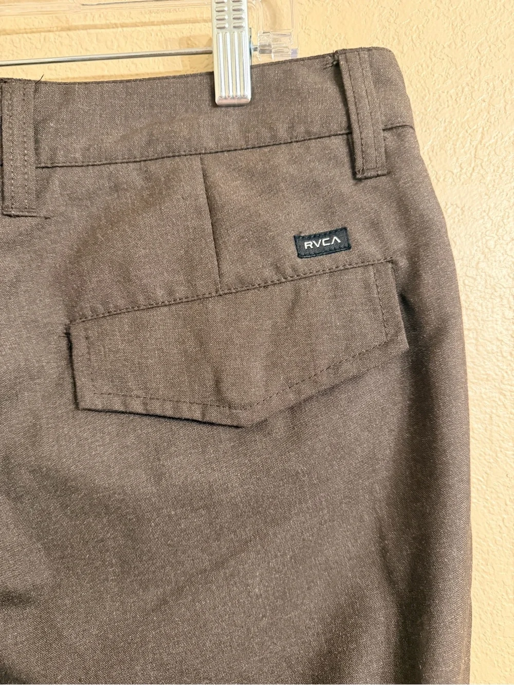 RVCA Men's Classic Straight Fit Brown chinos